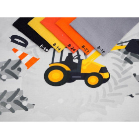 KOPARKA - PANEL (60cm x 50cm) SINGLE JERSEY