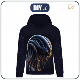 BLUZA DAMSKA (POLA) CLASSIC Z KAPTUREM - ALIEN PORTRAIT - zestaw do uszycia