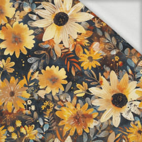 AUTUMN FLOWERS WZ. 9 - dresówka pętelkowa