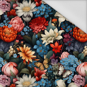 Butterfly & Flowers wz.10 - tkanina wodoodporna