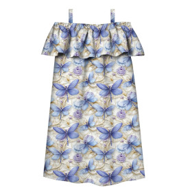Sukienka hiszpanka (LILI) - Butterfly & Flowers wz.15 - zestaw do uszycia