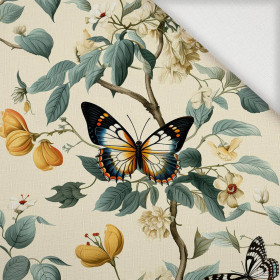 Butterfly & Flowers wz.2 - Tkanina na obrusy