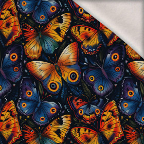 Butterfly & Flowers wz.7 - dzianina drapana z elastanem ITY
