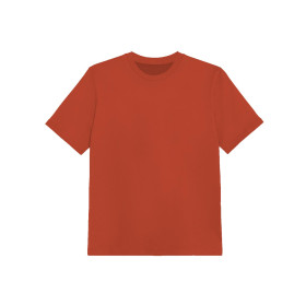 T-SHIRT DZIECIĘCY (116/122) - B-28 - POTTERS CLAY / ceglana - single jersey