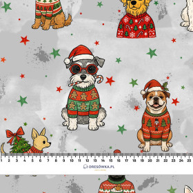 CHRISTMAS DOGS WZ. 1 - dresówka pętelkowa