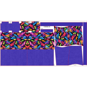 Torba XL z saszetką 2 w 1 - COLORFUL ABSTRACT - zestaw do uszycia 