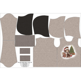 DZIECIĘCA BLUZA Z KAPTUREM (ALEX) - CREEPY CUTE CHRISTMAS WZ.4 - zestaw do uszycia