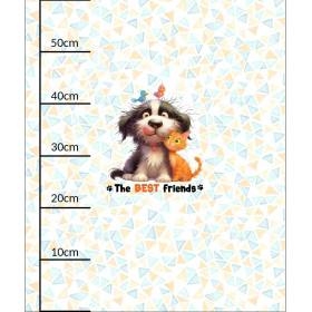 ANIMALS CUTE wz.3 - panel (60cm x 50cm) dzianina drapana z elastanem ITY