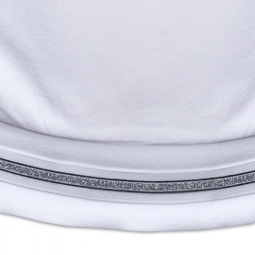 Bluza dziecięca z kryształkową aplikacją "KATE" - biały 110-116 - zestaw do uszycia
