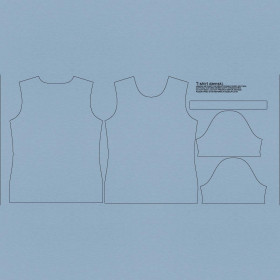 T-SHIRT DZIECIĘCY - B-06 - SERENITY / błękitna - single jersey