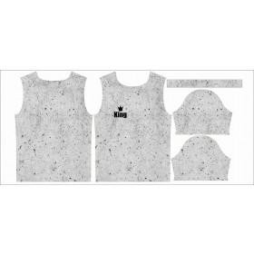 T-SHIRT MĘSKI XL - KING / beton - single jersey