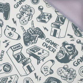 GAME OVER ( retro ) / biały - softshell