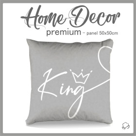 PANEL PODUSZKOWY - KING / szary- HOME DECOR PREMIUM