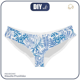 FIGI DAMSKIE - NIEBIESKIE PAPROTKI (CLASSIC BLUE) 