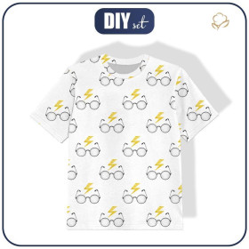 T-SHIRT DZIECIĘCY - MAGICZNE OKULARY (MAGICZNA SZKOŁA) - single jersey (128/134)