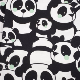 PANDY / mięta - dresówka pętelkowa 