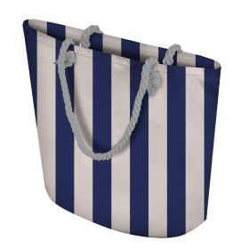 TORBA SHOPPER - PASY / NAVY - zestaw do uszycia