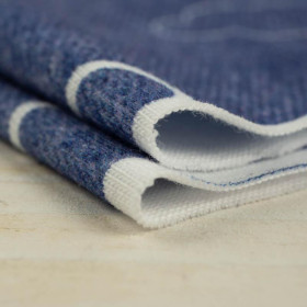 SAMOLOTY (SAMOLOTY) / ACID WASH GRANATOWY  - single jersey z elastanem 