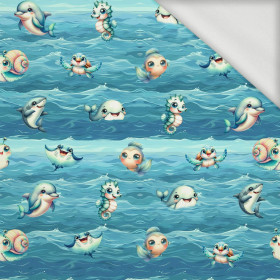SEA ANIMALS WZ. 1 - dresówka pętelkowa