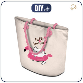 TORBA SHOPPER - SUMMER CATS wz. 2 - zestaw do uszycia