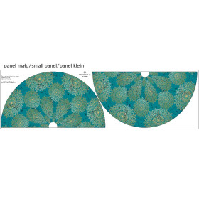 MANDALA WZ. 5 / szmaragdowy - panel na spódnicę z koła