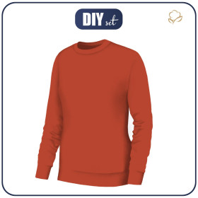 BLUZA DAMSKA (HANA) BASIC - B-28 - CEGLANY - zestaw do uszycia