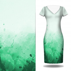 KLEKSY (zielony) - panel sukienkowy TE210