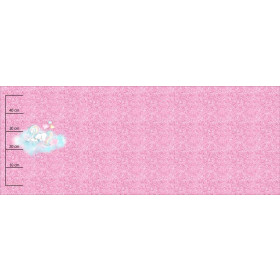 JEDNOROŻEC / brokat (MAGICZNA KRAINA) - PANEL PANORAMICZNY SINGLE JERSEY (60cm x 155cm)