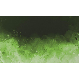 KLEKSY (zielony) / czarny - panel, softshell