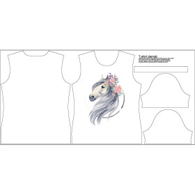 T-SHIRT DAMSKI - KOŃ wz. 2 - single jersey
