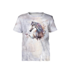 T-SHIRT DZIECIĘCY - WATERCOLOR HORSE - zestaw do uszycia