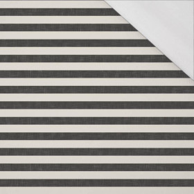 PASKI 1x1 - acid ecru / acid czarny - single jersey z elastanem 