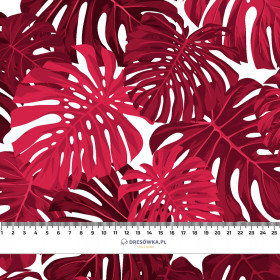 MONSTERA 2.0 / viva magenta- single jersey z elastanem ITY