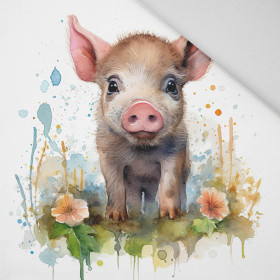 WATERCOLOR PIGGY - PANEL (60cm x 50cm) Panama 220g