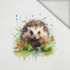 WATERCOLOR HEDGEHOG - panel (60cm x 50cm) lycra 300g