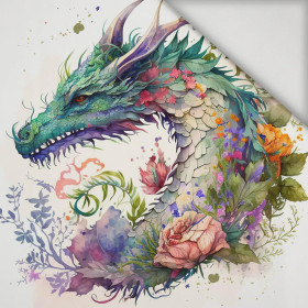 WATERCOLOR DRAGON - PANEL (75cm x 80cm) lycra 300g