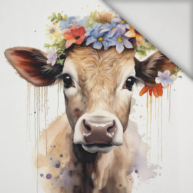 WATERCOLOR COW - PANEL (75cm x 80cm) lycra 300g