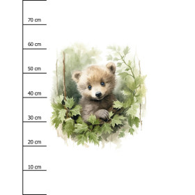 WATERCOLOR LITTLE BEAR - PANEL (75cm x 80cm) lycra 300g