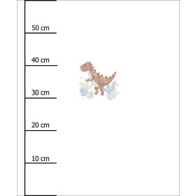 MALOWANY TYRANOZAUR - PANEL (60cm x 50cm) SINGLE JERSEY