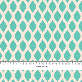 ŁAŃCUCHY ( ecru ) / patynowy - tkanina wodoodporna