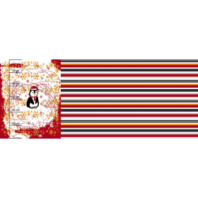 PINGWIN MIKOŁAJ 2.0 / czerwony - PANEL PANORAMICZNY (60 x 150cm)