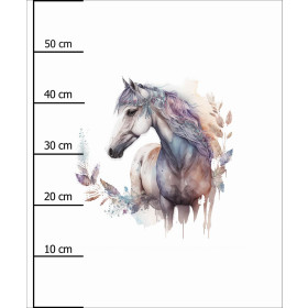 WATERCOLOR HORSE - panel (60cm x 50cm) lycra 300g