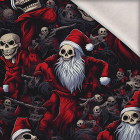 SCARY CHRISTMAS - dzianina drapana z elastanem ITY
