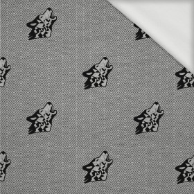 WOLF / NOCNY ZEW / szary - dresówka pętelkowa