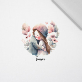 HUG / forever - PANEL (60cm x 50cm) tkanina bawełniana