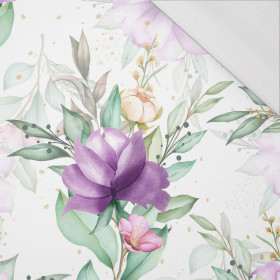FIOLETOWE MAGNOLIE - single jersey z elastanem 