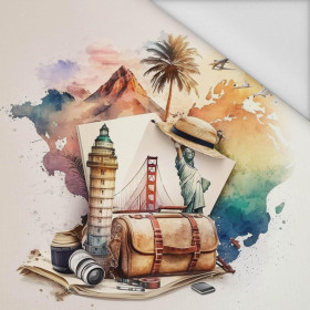 TRAVEL TIME WZ. 3 - PANEL (75cm x 80cm) tkanina wodoodporna