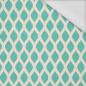 ŁAŃCUCHY ( ecru ) / patynowy - tkanina wodoodporna