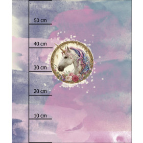 ORNATE UNICORN - PANEL (60cm x 50cm) SINGLE JERSEY