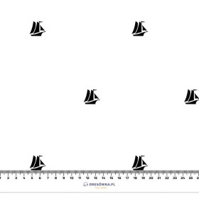 50cm ŻAGLOWCE / M-01 melanż jasnoszary / MINIMAL - dzianina pętelkowa SP250